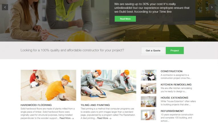 Construct – Construction Renovation Building Business WordPress Theme