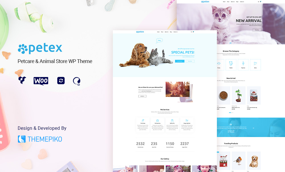 Petex Pet Store WordPress theme