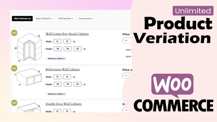 Advanced Variable product woocommerce Unlimited combination